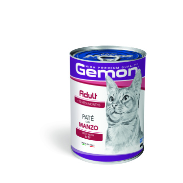 Gemon Cat Adult Pate with Beef 400g (Wet food)