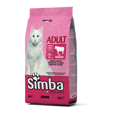 Simba Cat Adult Croquettes with Beef 2kg (Dry food)