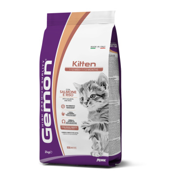 GEMON CAT KITTEN SALMON/RICE Kg.2 (Dry food)