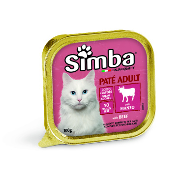 SIMBA CAT PATE WITH MEAT (BEEF) GR.100 (Wet food)