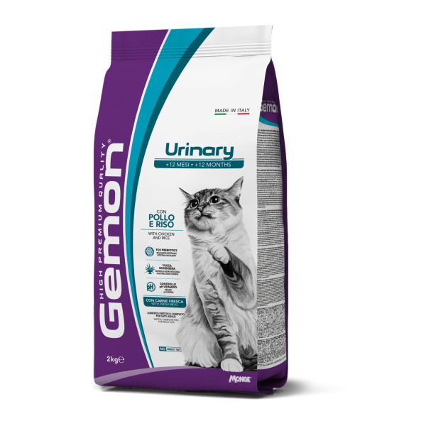 GEMON CAT URINARY CHICKEN/RICE Kg.2 (Dry food)