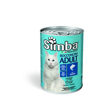 SIMBA CAT WITH TUNA GR.415 (Box of 24 Cans) (Wet food)