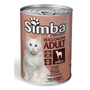 Simba Cat Adult Chunkies with Lamb 415g (Box of 24 Cans) (Wet food)