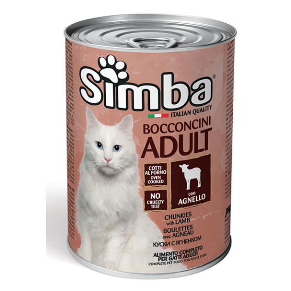 Simba Cat Adult Chunkies with Lamb 415g (Box of 24 Cans) (Wet food)