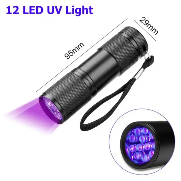 "Ultraviolet Flash light 12 LED" (UV Light)