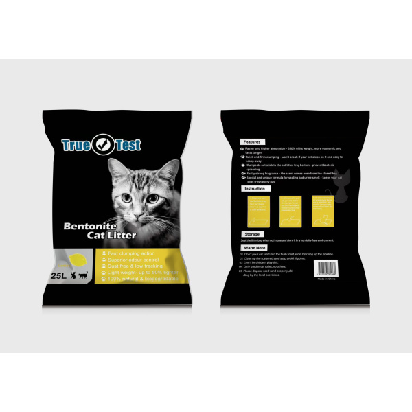 True Test Bentonite Cat litter Lemon Scent 25L
