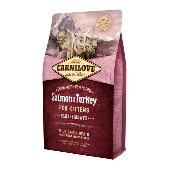 Carnilove Salmon & Turkey for Kittens – Healthy Growth 2 kg (Dry Food)