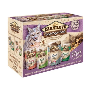 Carnilove Cat Pouch Multipack (12*85gr) (Wet Food)