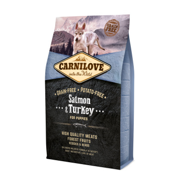 Carnilove Salmon & Turkey for Puppies 4 kg (Dry Food)