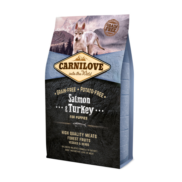 Carnilove Salmon & Turkey for Puppies 4 kg (Dry Food)