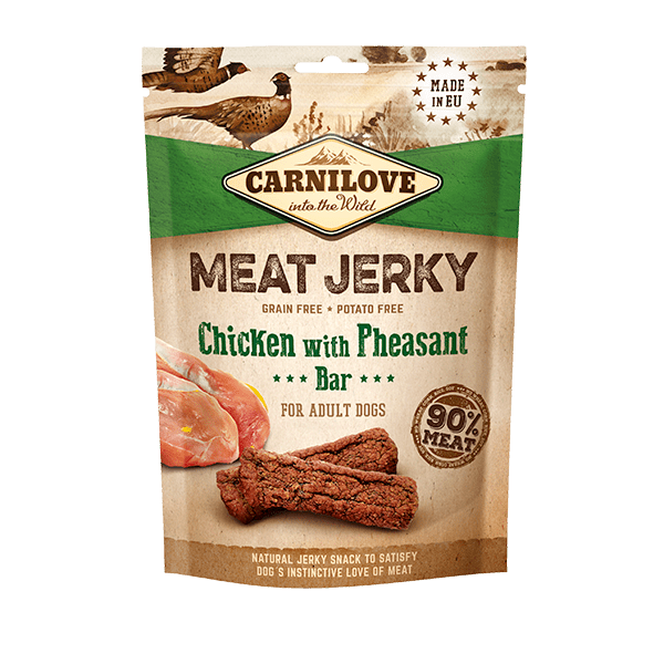 Carnilove Jerky Chicken with Pheasant Bar 100 gr