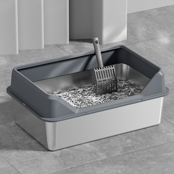 Cat litter Box Stainless Steel (60*40*10cm)
