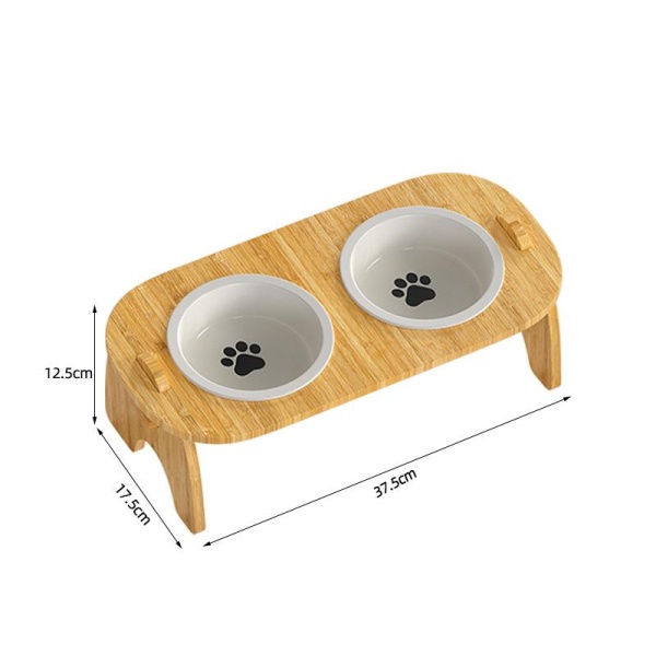 Porcelain double bowl (30*20CM)