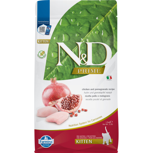 FARMINA N&D PRIME CAT CHICKEN&POM. KITTEN Kg.1,5 (Dry Food)