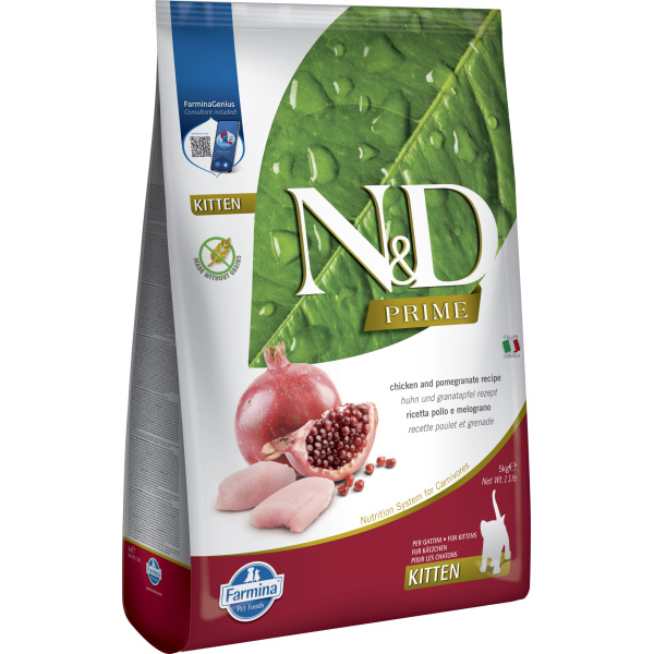 FARMINA N&D PRIME CAT CHICKEN&POMEGRANATE KITTEN Kg.5 (Dry Food)