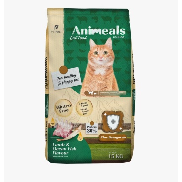 ANIMEALS CAT FOOD LAMB & OCEAN FISH FLAVOR 15kg (Dry Food)