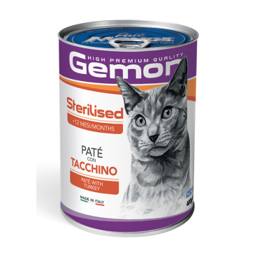 GEMON CAT STERIL. PATE TURKEY (Wet food)