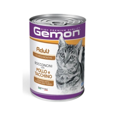 GEMON CAT ADULT CHICK/TURKEY (Wet food)