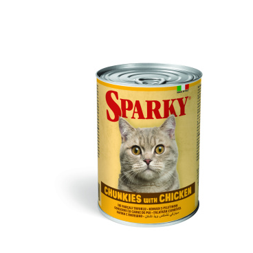 Sparky Cat Adult Chunkies with Chicken 415gr (Wet food)