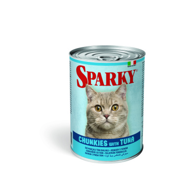 Sparky Cat Adult Chunkies with Tuna 415gr (Wet food)