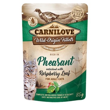 Carnilove Cat Food Rich In Pheasant Flavor With Raspberry Leaf For Adults 85G (Wet food)