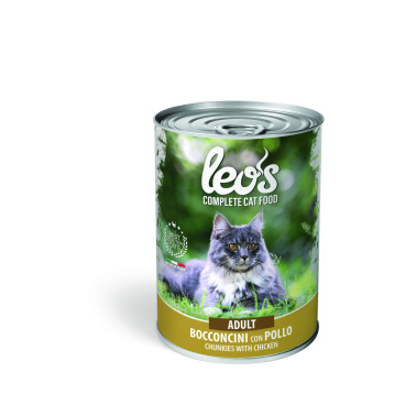 Leo's Complete Cat Adult Chunkies with Chicken 415g (Wet Food)