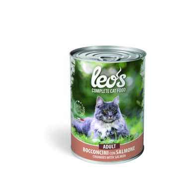 Leo's Complete Cat Adult Chunkies with Salmon 415g (Wet Food)