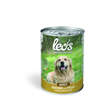 Leo’s Complete Dog Adult Chunkies with Chicken 415g (Wet Food)
