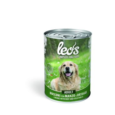 Leo’s Complete Dog Adult Beef with Beef & Vegetable 415g (Wet food)
