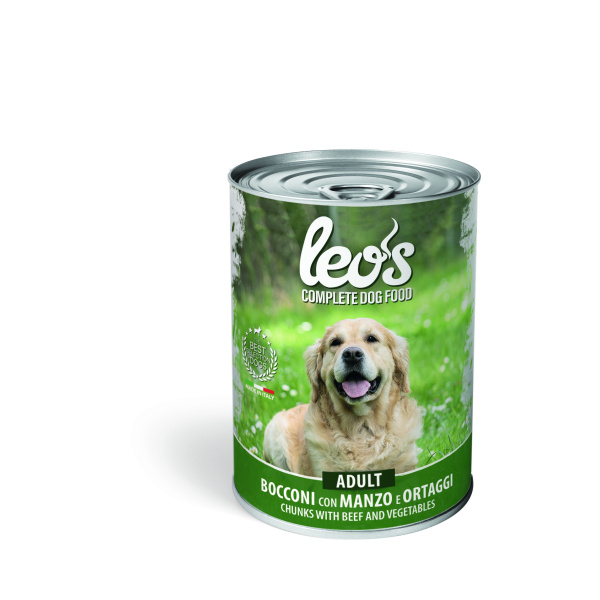 Leo’s Complete Dog Adult Beef with Beef & Vegetable 415g (Wet food)