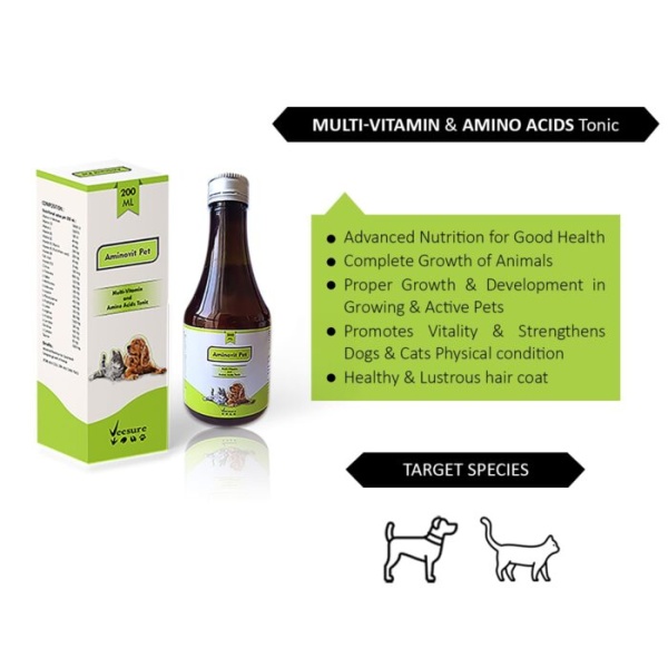 Aminovit Pet Syrup 200ml - Image 2