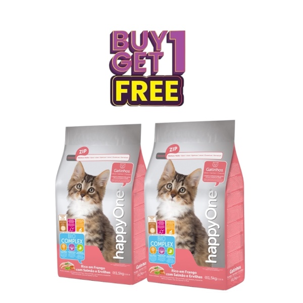 Happy One Kitten 1.5Kg (Buy 1 get 1 free) (Dry Food)