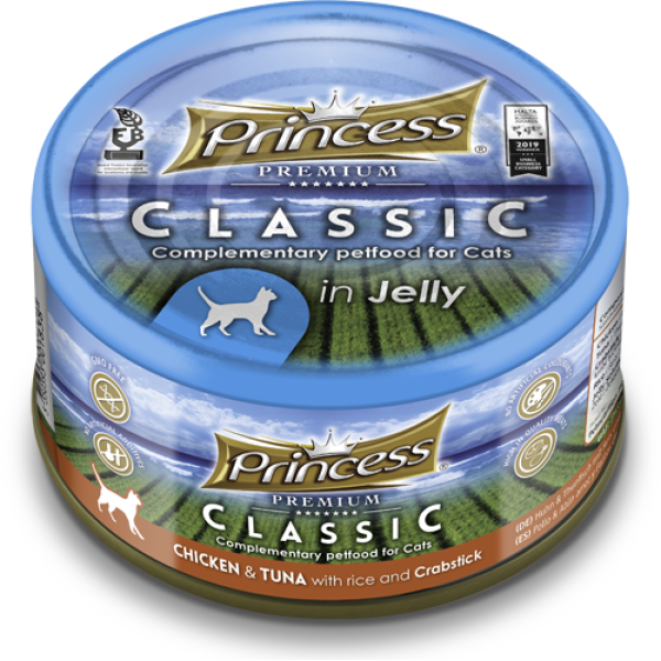 Princess Cat Classic – CHICKEN & TUNA WITH CRABSTICK 170g (Wet Food)