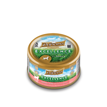 Princess Cat Excellence – Chicken & Tuna with Rice & Salmon 70g (Wet Food)
