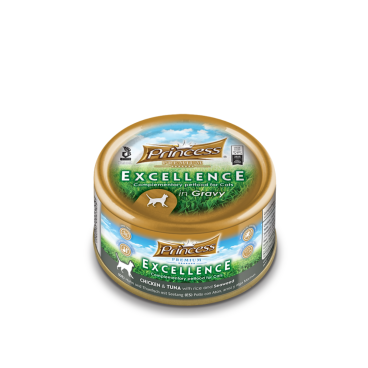 Princess Cat Excellence – Chicken & Tuna with Rice & Seaweed 70g (Wet Food)