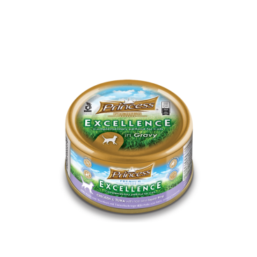 Princess Excellence – Chicken & Tuna with Rice & Squid Ring 70g