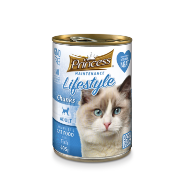 Princess Cat Lifestyle Chunks – Gravy with Fish 415g (Wet Food)