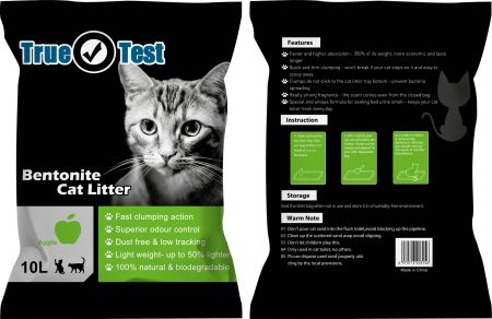 True Test Bentonite Cat litter Apple Scent 10L*3bags