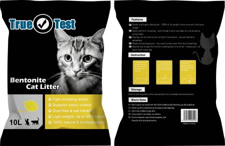 True Test Bentonite Cat litter Lemon Scent 10L