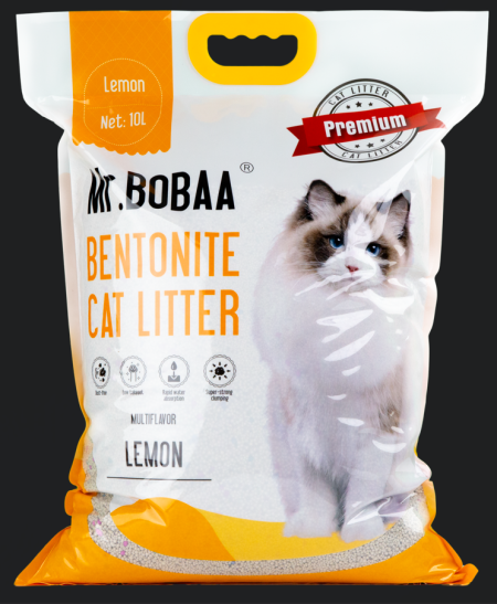 Mr.Bobba Ball Shape Bentonite Cat litter 10L-Lemon Scented
