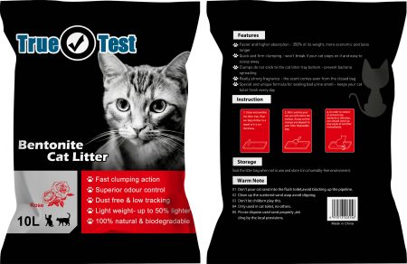 True Test Bentonite Cat litter Rose Scent 10L