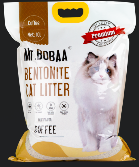 Mr.Bobba Ball Shape Bentonite Cat litter 10L-Coffee Scented