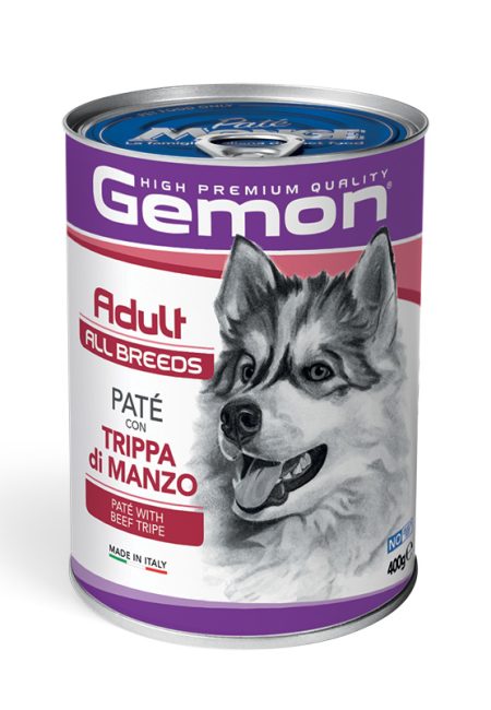Gemon Dog Adult Pate with Beef Tripe 400g (Wet food)