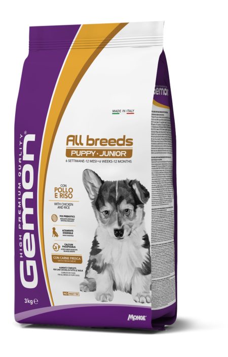 Gemon Dog All Breeds Puppy & Junior 3kg (Dry food)