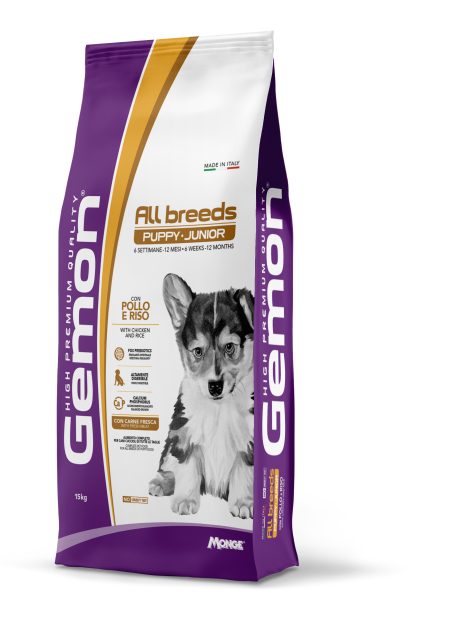 GEMON DOG ALL BREEDS P&J CHICK/RICE KG.15