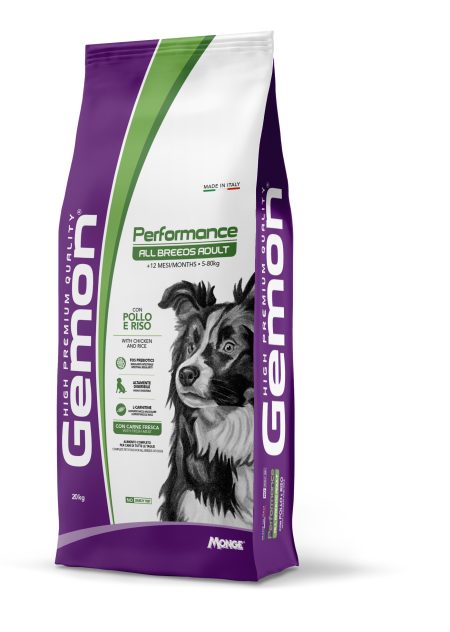 GEMON DOG ADULT-PERFORMANCE WITH CHICKEN AND RICE 20KG