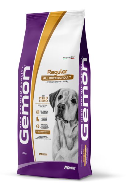 GEMON DOG ADULT-REGULAR WITH CHICKEN AND RICE 20KG