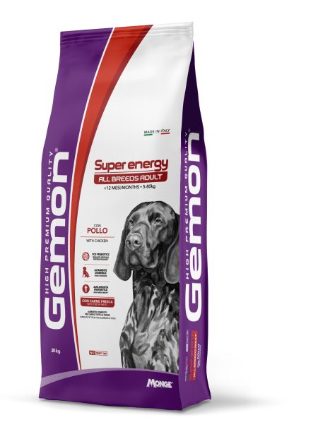 GEMON DOG ADULT-SUPER ENERGY WITH CHICKEN 20KG