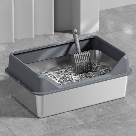 Cat litter Box Stainless Steel (60*40*10cm)
