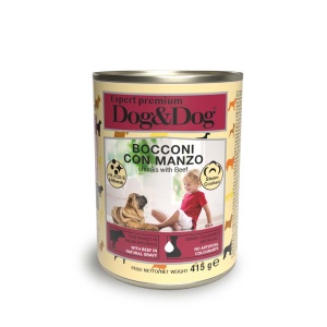 Dog & Dog Expert Premium with Beef 415gr (Box of 24 Cans)